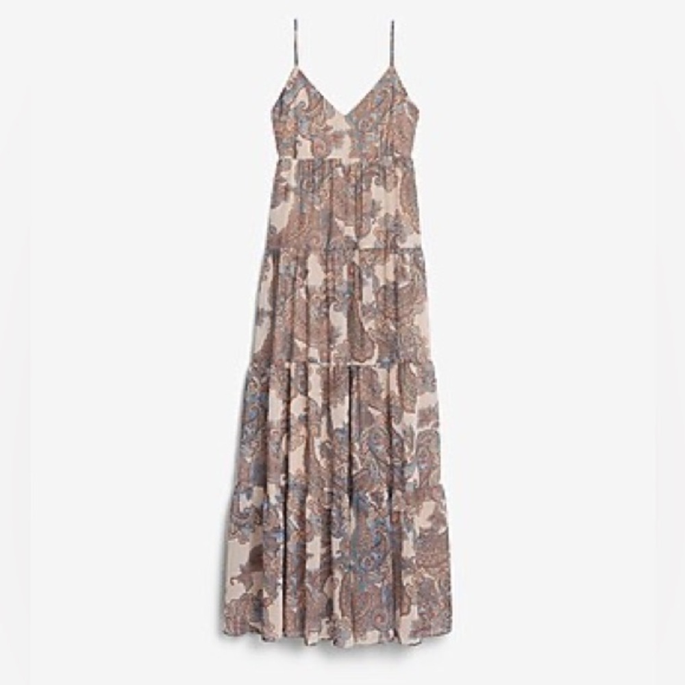 Women’s maxi dress - Express - size medium - paisley print